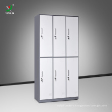 Factory direct steel gym changing room locker charging lockers 6 compartment
